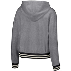 San Francisco Giants Lusso Women's Magnolia Tri-Blend Quarter-Zip Hoodie - Gray