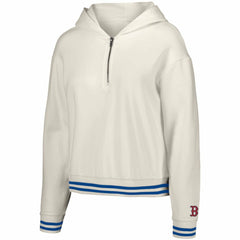 Boston Red Sox Lusso Women's Magnolia Tri-Blend Quarter-Zip Hoodie - White