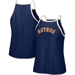 Houston Astros Lusso Women's Nadine Halter Tank Top - Navy