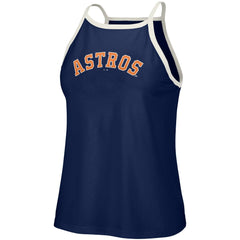 Houston Astros Lusso Women's Nadine Halter Tank Top - Navy