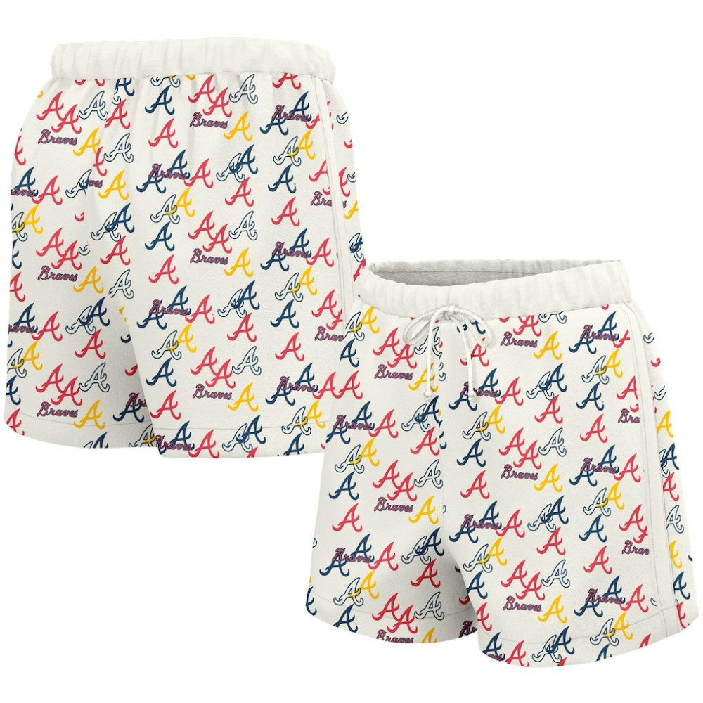 Atlanta Braves Lusso Women's Marge Shorts - White