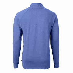 Kansas City Royals Cutter & Buck Adapt Eco Knit Stretch Recycled Quarter-Zip Pullover Top - Heather Royal