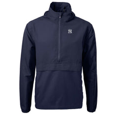 New York Yankees Cutter & Buck Charter Eco Recycled Half-Zip Anorak Jacket - Navy