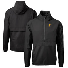Pittsburgh Pirates Cutter & Buck Charter Eco Recycled Half-Zip Anorak Jacket - Black