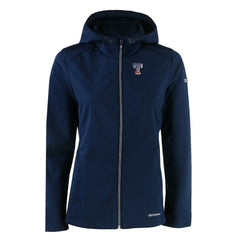 Texas Rangers Cutter & Buck Women's Evoke Eco Softshell Recycled Full-Zip Jacket - Navy