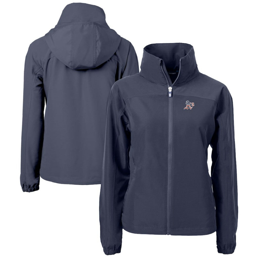 Athletics Cutter & Buck Women's Charter Eco Recycled Full-Zip Jacket - Navy