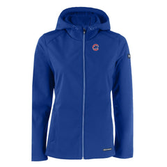 Chicago Cubs Cutter & Buck Women's Evoke Eco Softshell Recycled Full-Zip Jacket - Royal