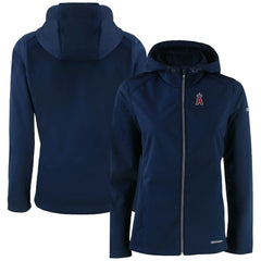 Los Angeles Angels Cutter & Buck Women's Evoke Eco Softshell Recycled Full-Zip Jacket - Navy