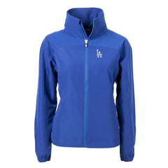 Los Angeles Dodgers Cutter & Buck Women's Charter Eco Recycled Full-Zip Jacket - Blue