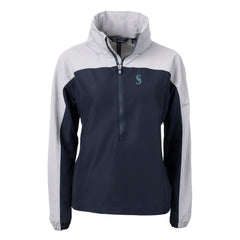 Seattle Mariners Cutter & Buck Women's Charter Eco Recycled Half-Zip Anorak Jacket - Navy