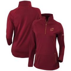 Cleveland Cavaliers Women's Omni-Wick Outward Nine Quarter-Zip Pullover Top sale - Burgundy | Columbia on sale
