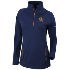 Denver Nuggets Women's Omni-Wick Outward Nine Quarter-Zip Pullover Top sale - Navy | Columbia cheap