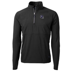 NFL Minnesota Vikings Cutter & Buck Helmet Adapt Eco Knit Hybrid Recycled Quarter-Zip Pullover Top