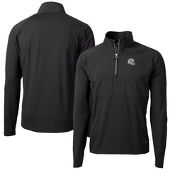 NFL Miami Dolphins Cutter & Buck Helmet Adapt Eco Knit Hybrid Recycled Quarter-Zip Pullover Top