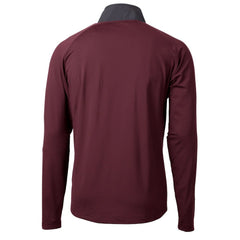 NFL Washington Commanders Cutter & Buck Helmet Adapt Eco Knit Hybrid Recycled Quarter-Zip Pullover Top
