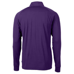 NFL Minnesota Vikings Cutter & Buck Helmet Adapt Eco Knit Stretch Recycled Quarter-Zip Pullover Top