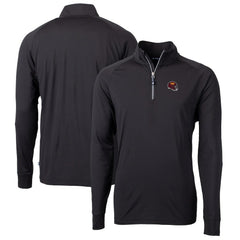 NFL Washington Commanders Cutter & Buck Helmet Adapt Eco Knit Stretch Recycled Quarter-Zip Pullover Top