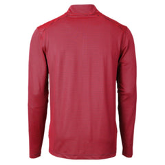 Atlanta Braves Cutter & Buck Americana Logo Big & Tall Virtue Eco Pique Recycled Quarter-Zip Pullover Top - Red