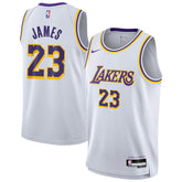 LeBron James Los Angeles Lakers Youth Swingman Jersey - Association Edition - White | Nike for sale