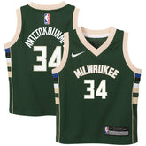 Giannis Antetokounmpo Milwaukee Bucks Preschool Swingman Player Jersey - Icon Edition - Hunter Green | Nike for sale