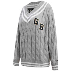 NFL Green Bay Packers Pro Standard Women's Prep V-Neck Pullover Sweater
