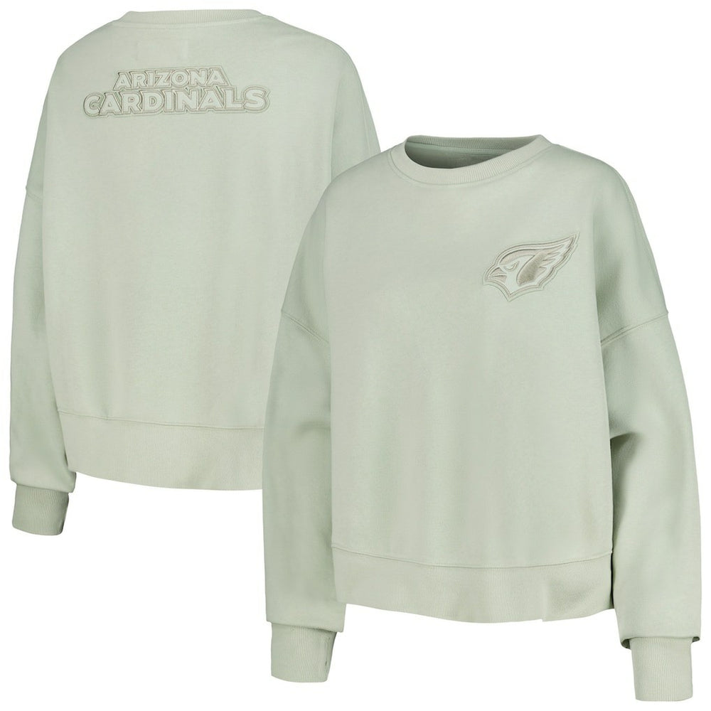 NFL Arizona Cardinals Pro Standard Women's Oversized Cropped Neutral Pullover Sweatshirt