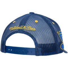 St. Louis Blues Mitchell & Ness Team Seal Trucker Snapback Hat