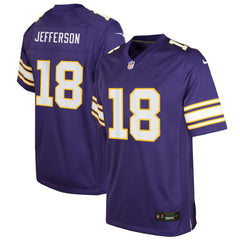 NFL Minnesota Vikings Justin Jefferson Youth Game Jersey