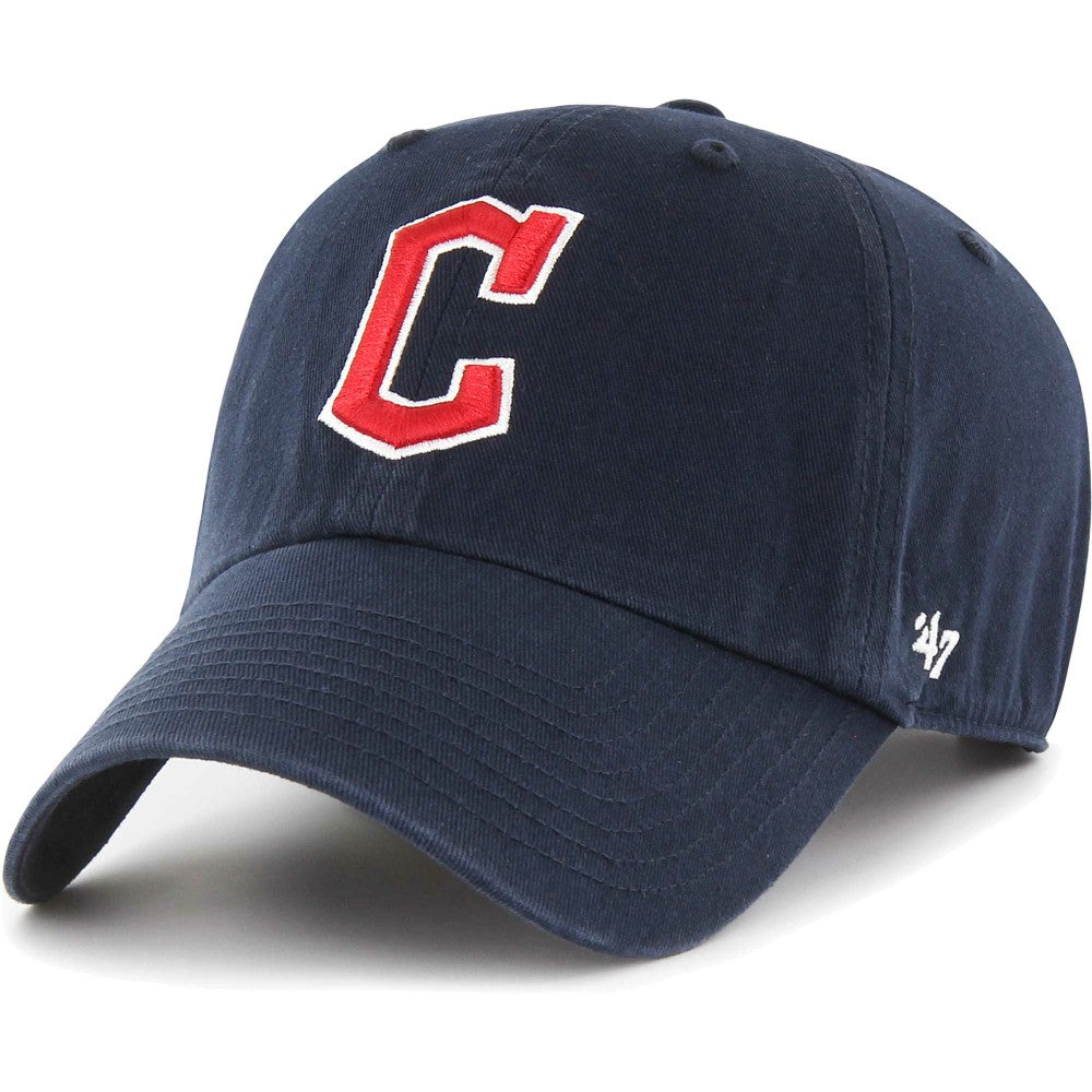 Cleveland Guardians Youth Clean Up Adjustable Hat - Navy | 47 brand