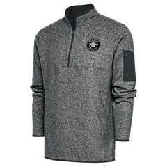 Houston Astros Antigua Metallic Big & Tall Quarter-Zip Jacket - Graphite