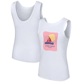 Chicago Cubs Lusso Style Women's Lindy Tank Top - White