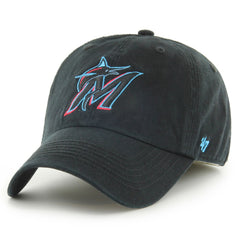 Miami Marlins Franchise Logo Fitted Hat - Black | 47 brand
