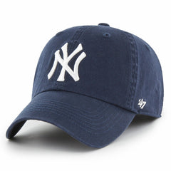 New York Yankees Franchise Logo Fitted Hat - Navy | 47 brand