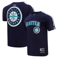 Seattle Mariners Pro Standard Taping T-Shirt - Navy/