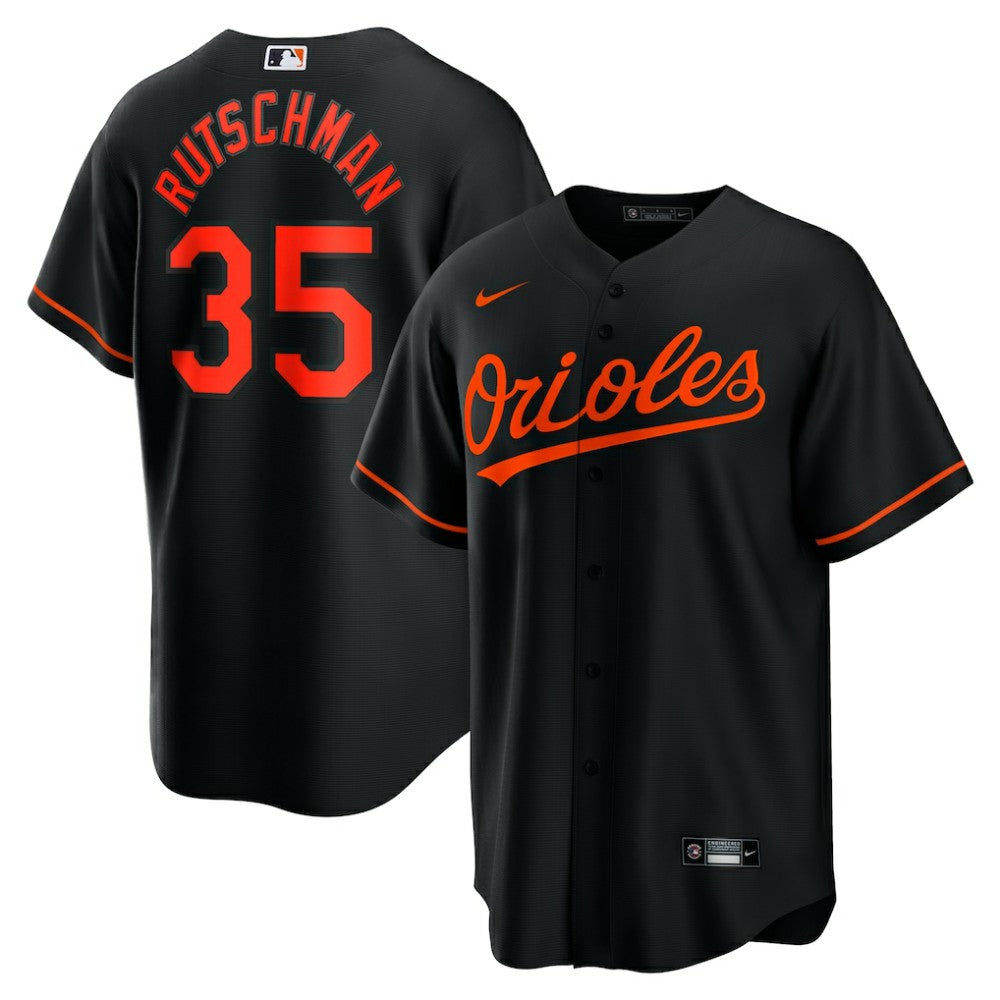 Adley Rutschman Baltimore Orioles Alternate Replica Player Jersey - Black | Nike