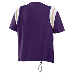 NFL Baltimore Ravens WEAR by Erin Andrews Women's Cinched Colorblock T-Shirt