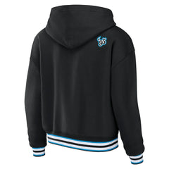 NFL Carolina Panthers WEAR by Erin Andrews Women's Lace-Up Pullover Hoodie