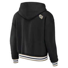 NFL New Orleans Saints WEAR by Erin Andrews Women's Lace-Up Pullover Hoodie