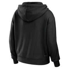 NFL New Orleans Saints WEAR by Erin Andrews Women's Color Block Light Weight Modest Crop Full-Zip Hoodie