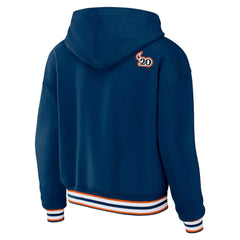 NFL Chicago Bears WEAR by Erin Andrews Women's Plus Size Lace-Up Pullover Hoodie