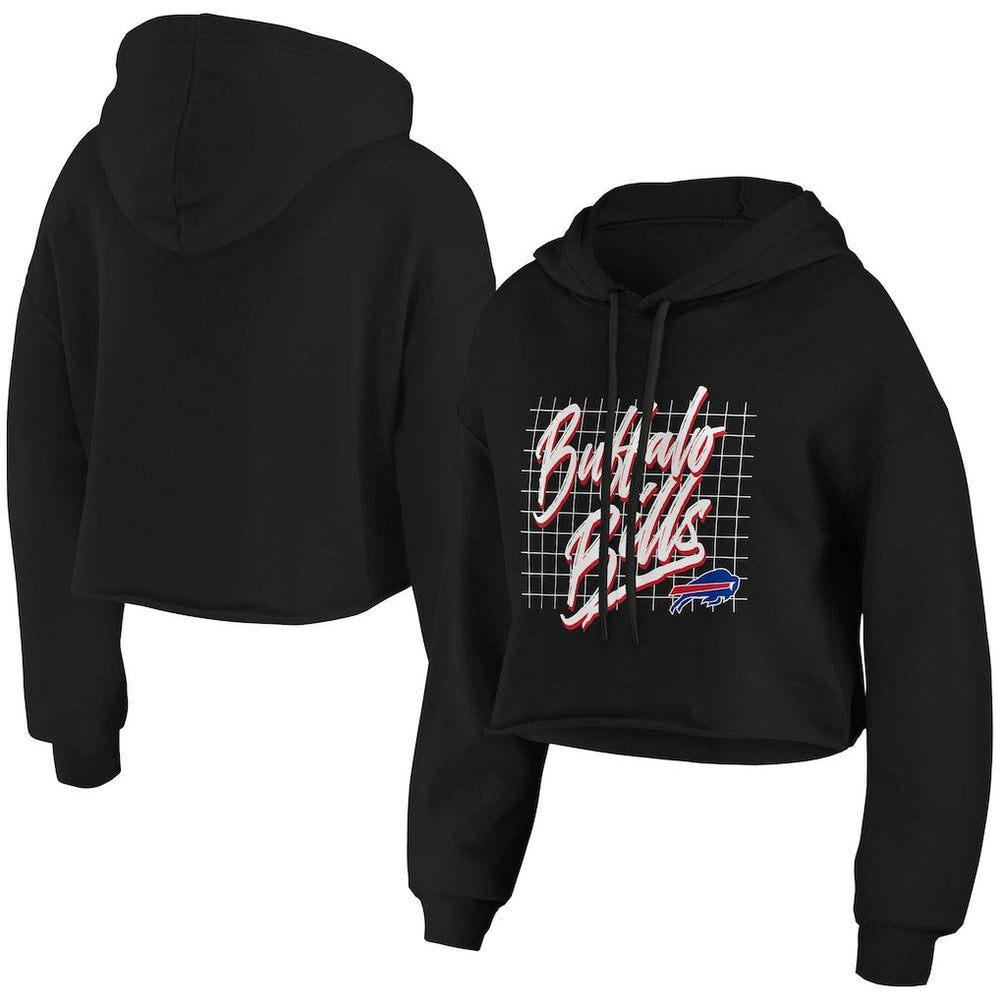 NFL Buffalo Bills WEAR by Erin Andrews Women's Domestic Cropped Pullover Hoodie