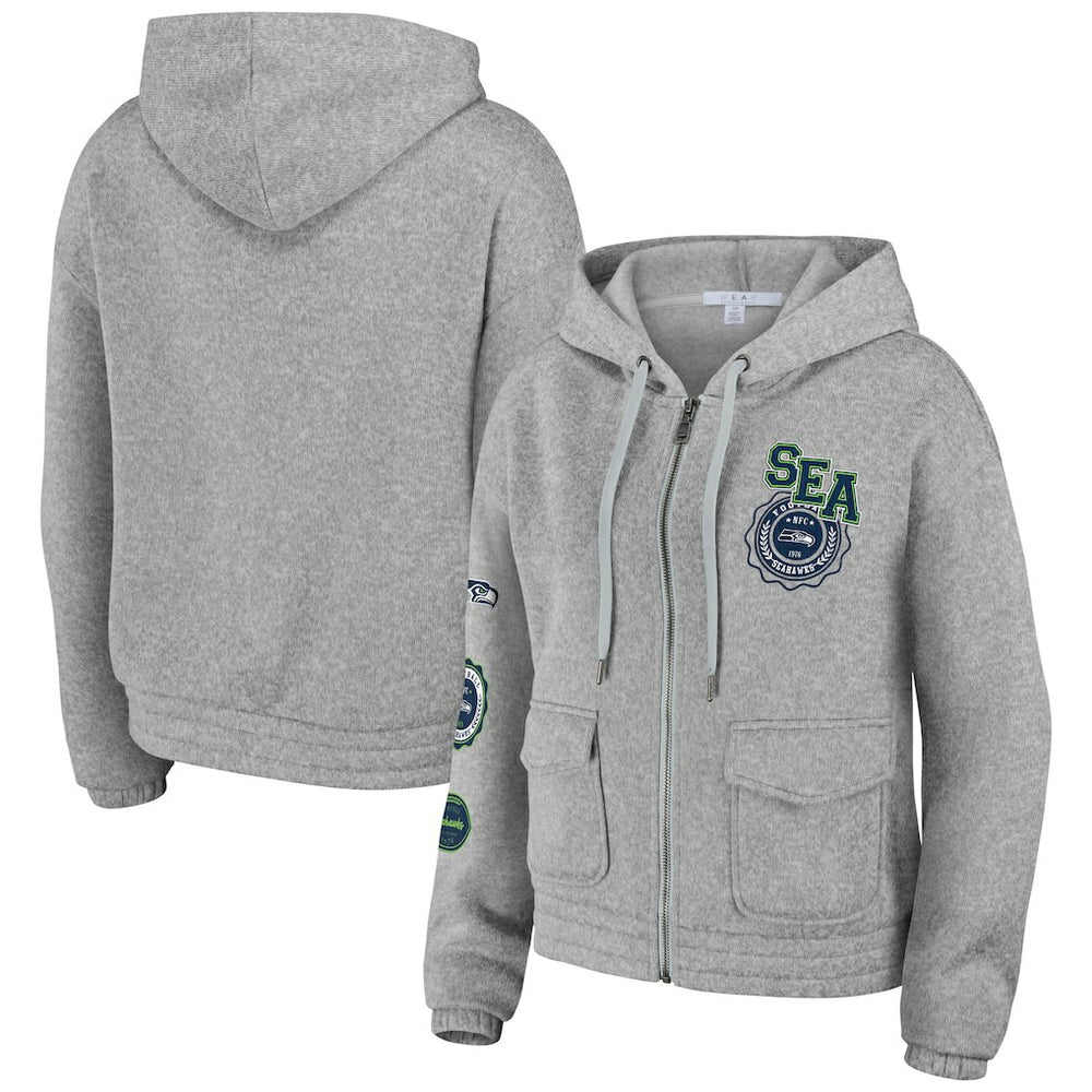 NFL Seattle Seahawks WEAR by Erin Andrews Women's Full-Zip Hoodie