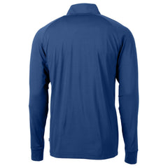 Atlanta Braves Cutter & Buck Adapt Eco Knit Stretch Recycled Quarter-Zip Pullover Top - Blue