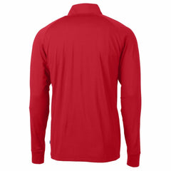 Philadelphia Phillies Cutter & Buck Adapt Eco Knit Stretch Recycled Quarter-Zip Pullover Top - Red