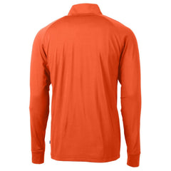 Houston Astros Cutter & Buck Adapt Eco Knit Stretch Recycled Quarter-Zip Pullover Top - Orange