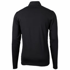 Miami Marlins Cutter & Buck Virtue Eco Pique Recycled Quarter-Zip Pullover Top - Black
