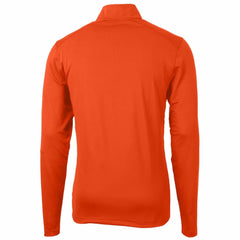 Houston Astros Cutter & Buck Virtue Eco Pique Recycled Quarter-Zip Pullover Top - Orange