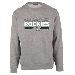 Colorado Rockies Levelwear City Connect Zane No Hitter Pullover Sweatshirt - Heather Gray