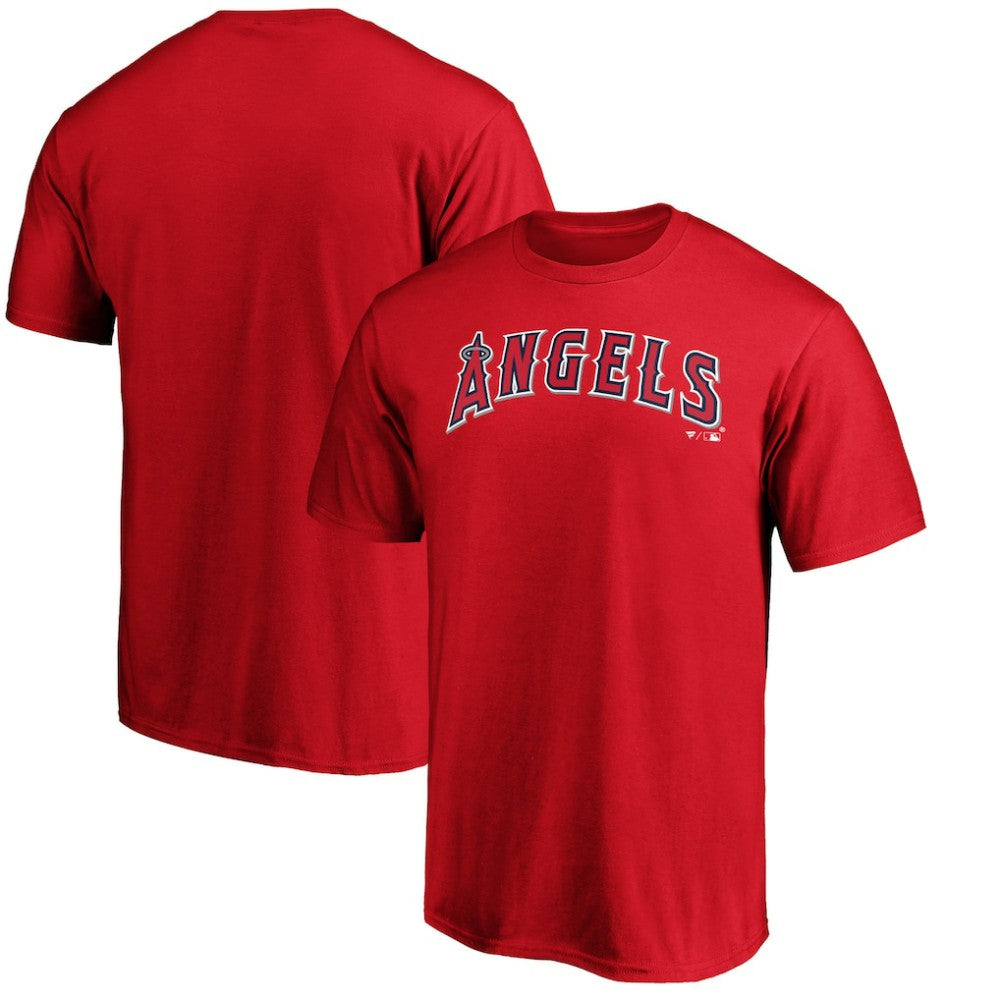 Los Angeles Angels Official Team Wordmark T-Shirt - Red