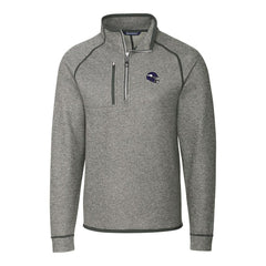 NFL Minnesota Vikings Cutter & Buck Helmet Mainsail Sweater-Knit Half-Zip Pullover Jacket
